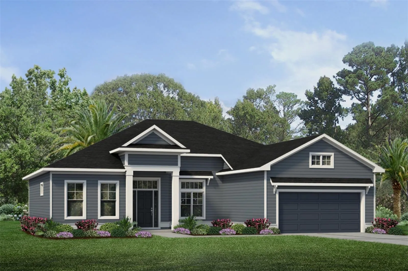 Rendering of proposed home – Oxford.  Representative photo – not actual home.  Preconstruction.