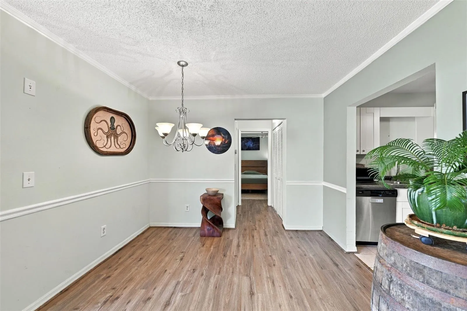 Looking into the Dining Room from the Front Door
