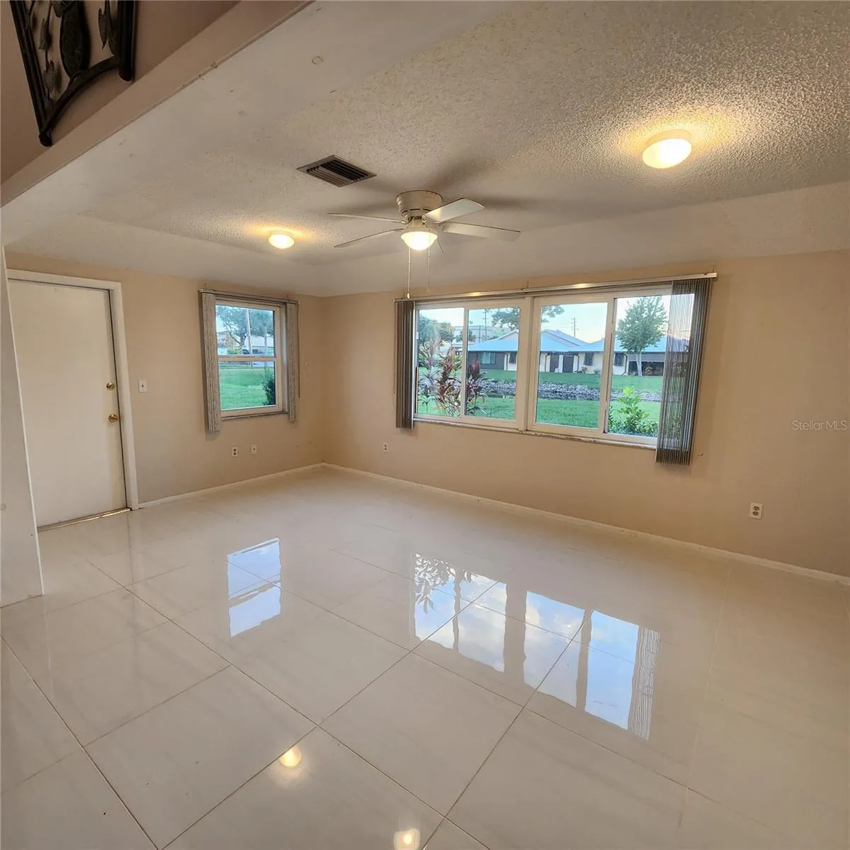 exterior door in bonus room for access to back yard