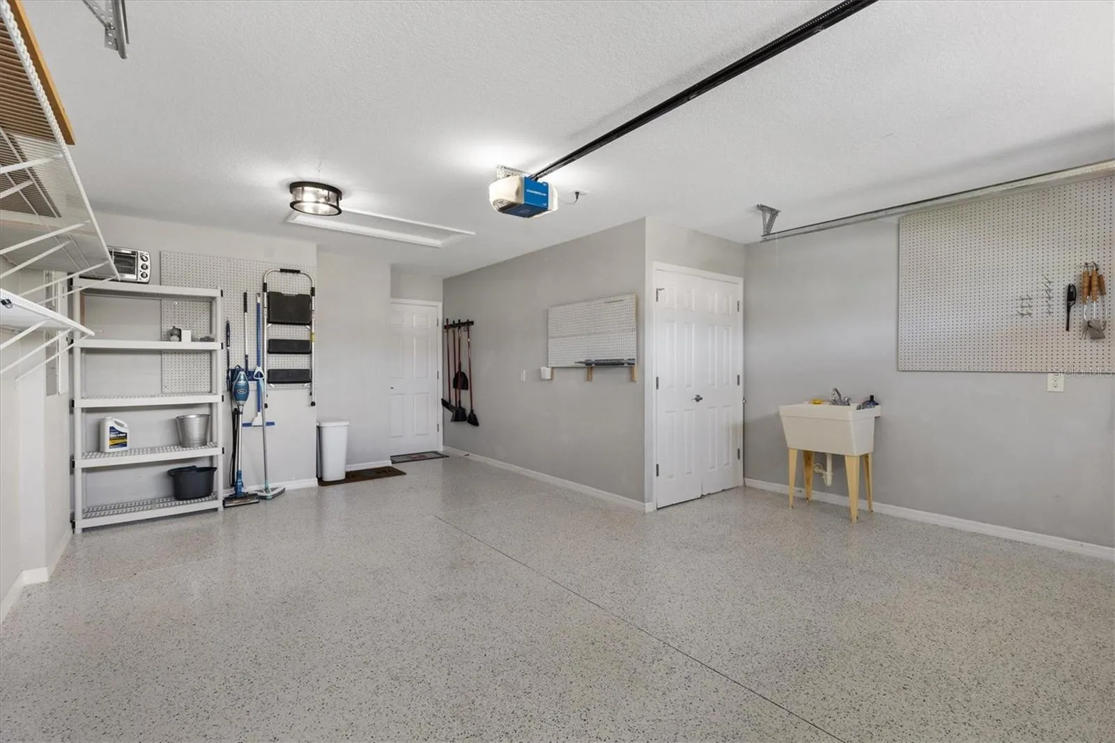 Epoxy Flooring, Shelves &amp; Utility Sink