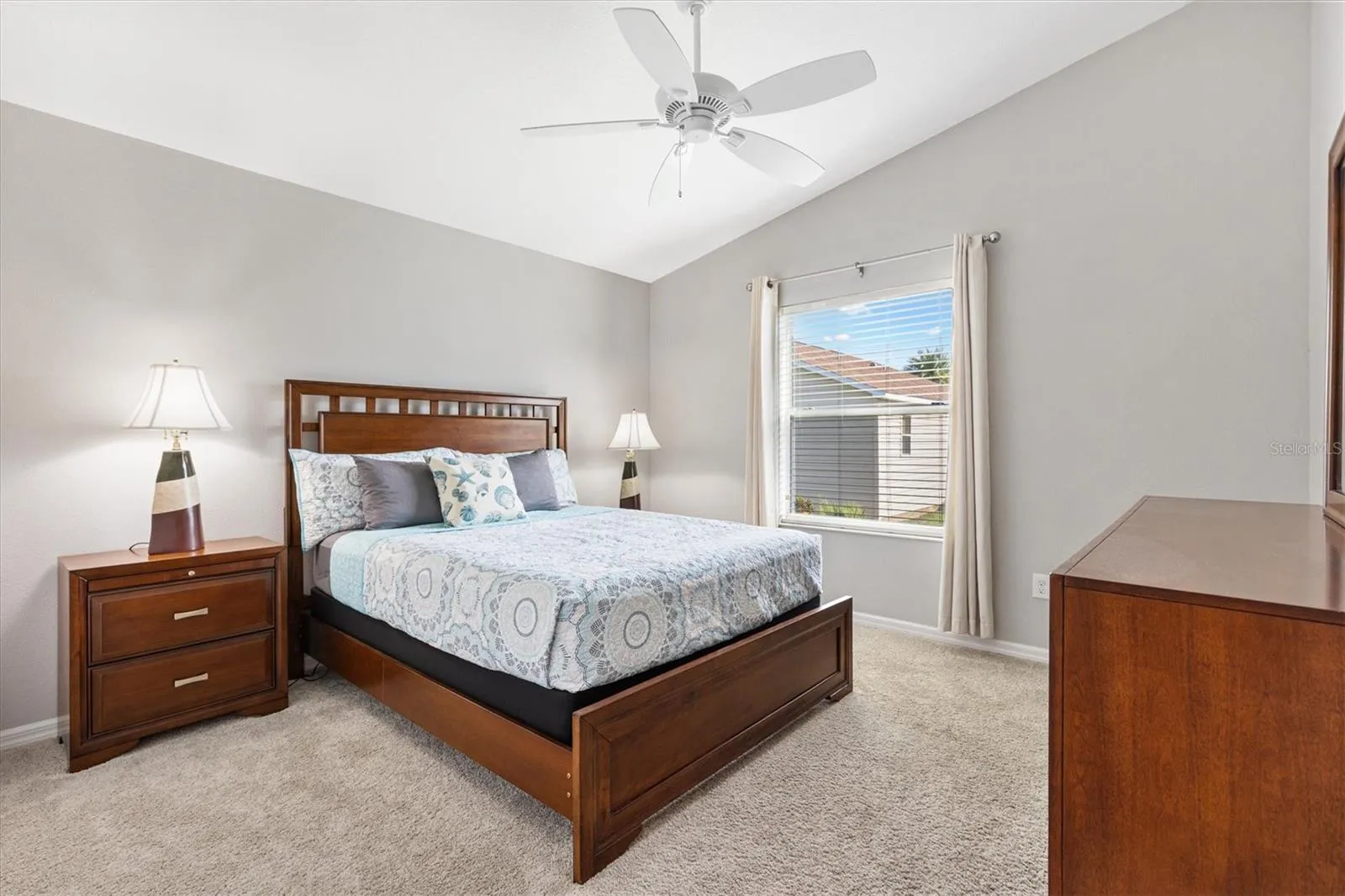 Guest Bedroom w/ Vaulted Ceiling