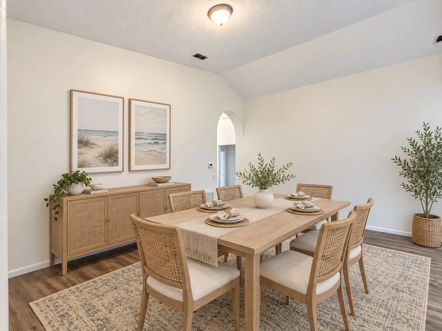 Virtually Staged. Dining Room.