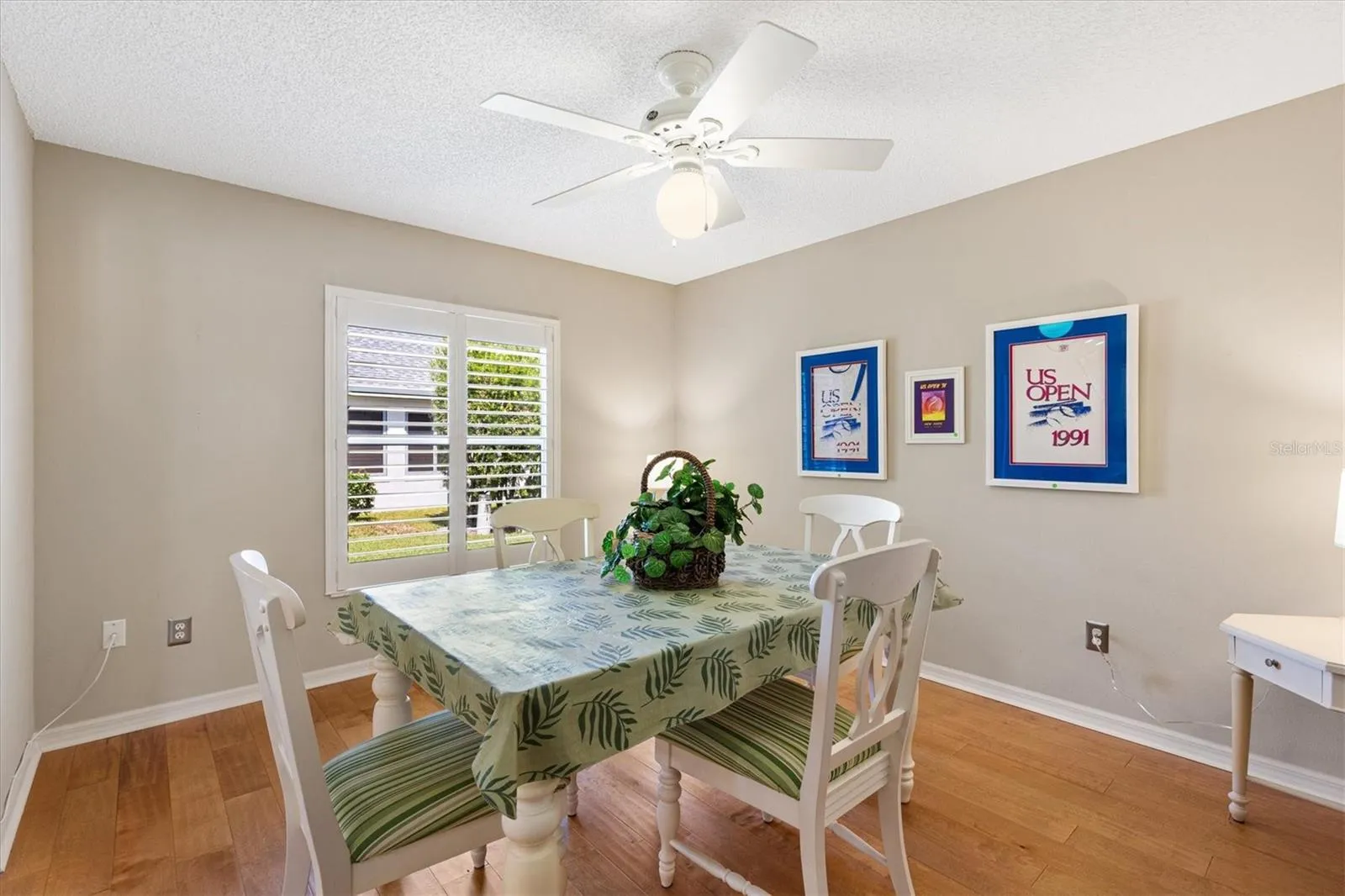 Bedroom converted into a dining room/ entertaining space