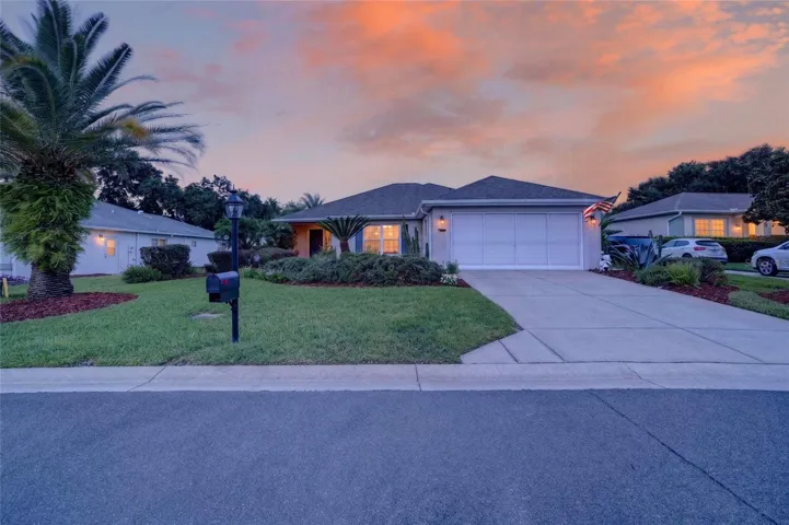 Twilight Front of Home