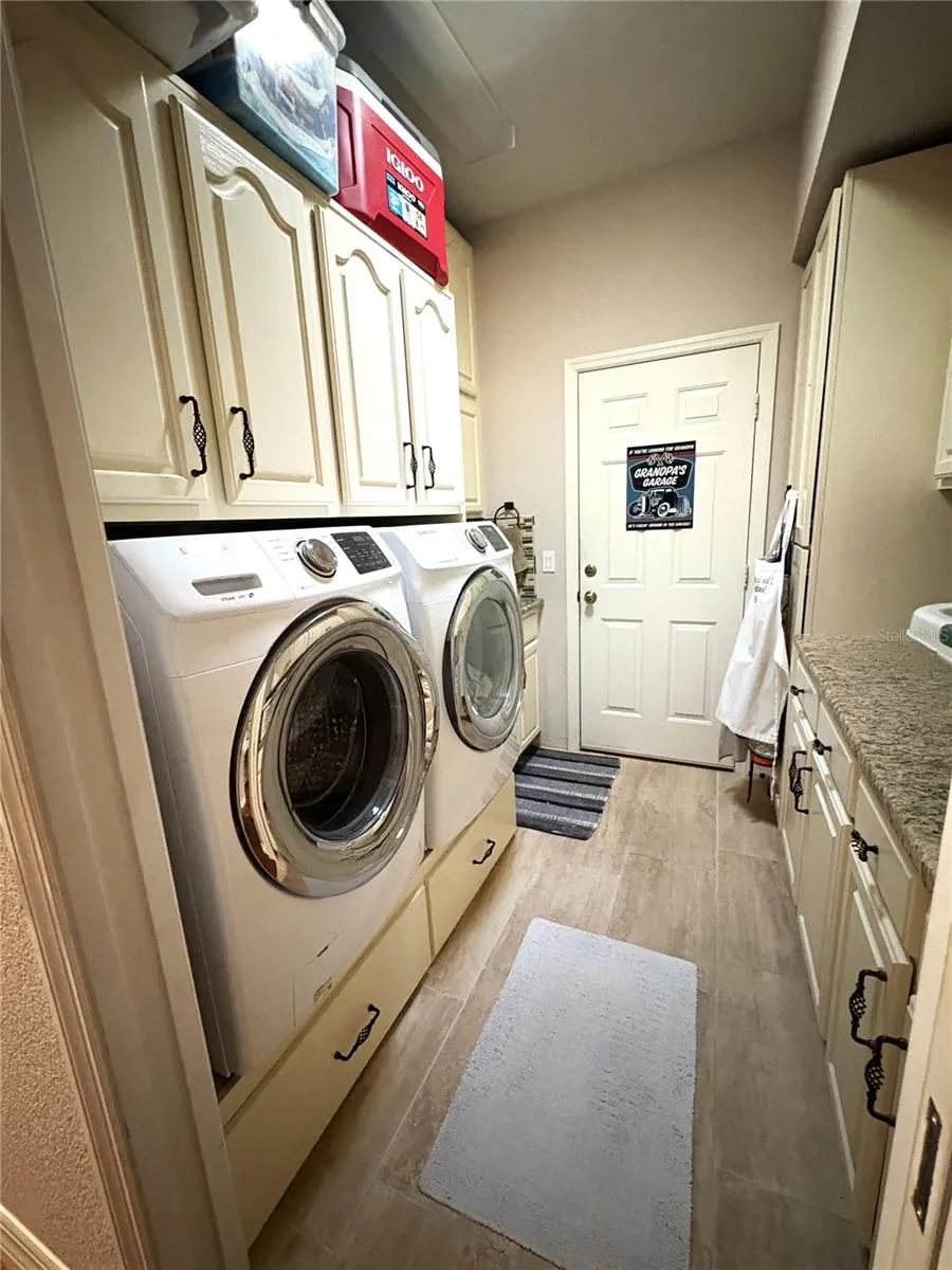 laundry room with garage access