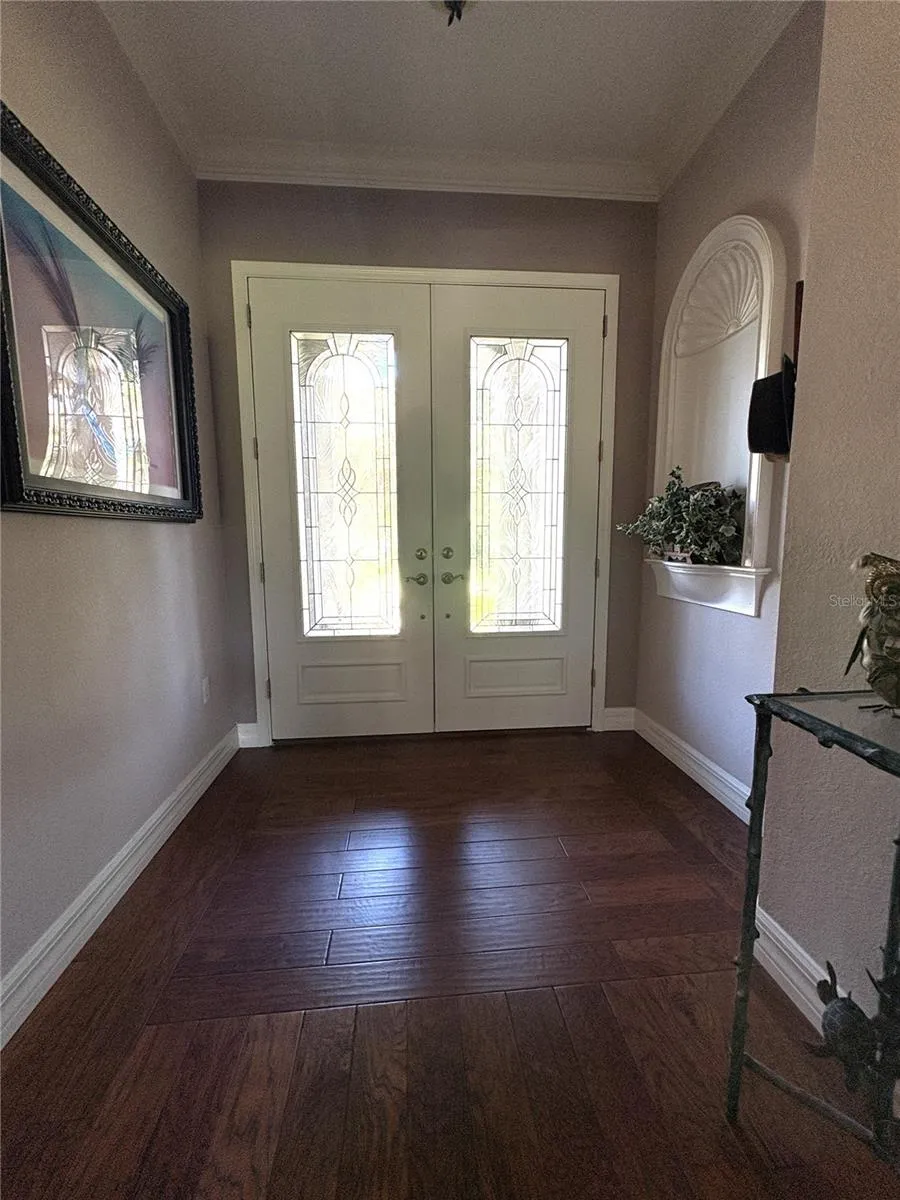 inside looking back at entry