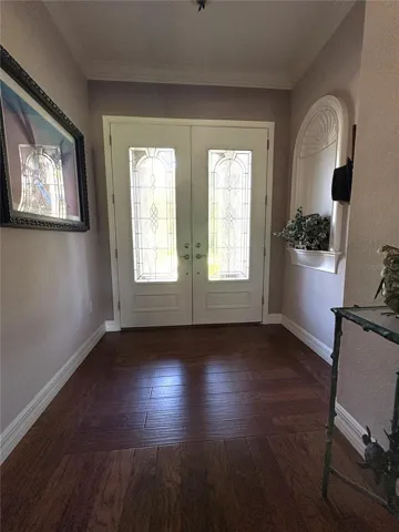 inside looking back at entry