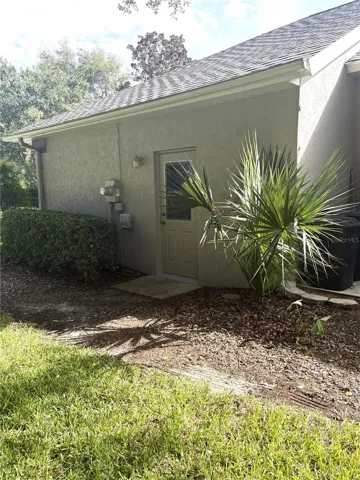 west side of garage