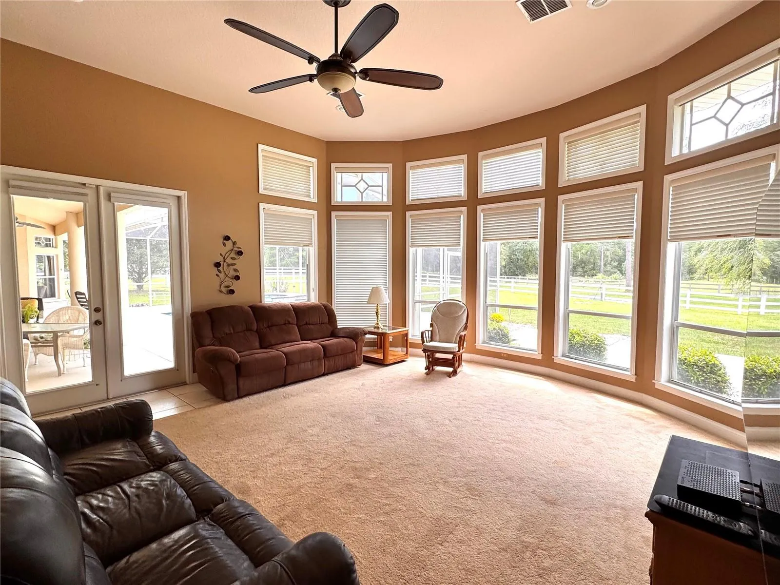 Watch your horses as you relax in your family room