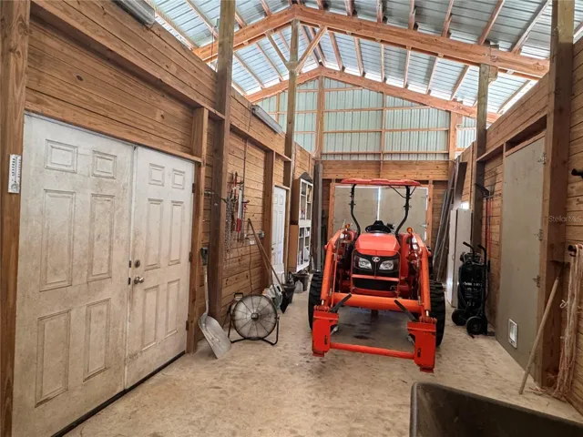 Room for the tractor as well as hay and other equipment