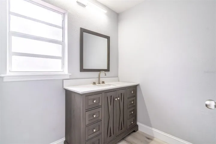 Guest Hall Bath spacious with 48' vanity