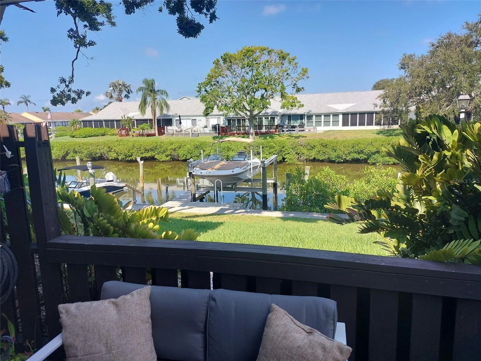 View of water from patio.
