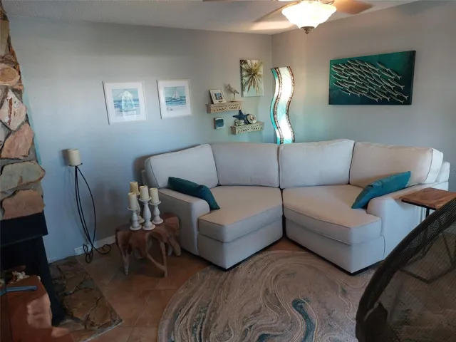 Staged photo of living room.