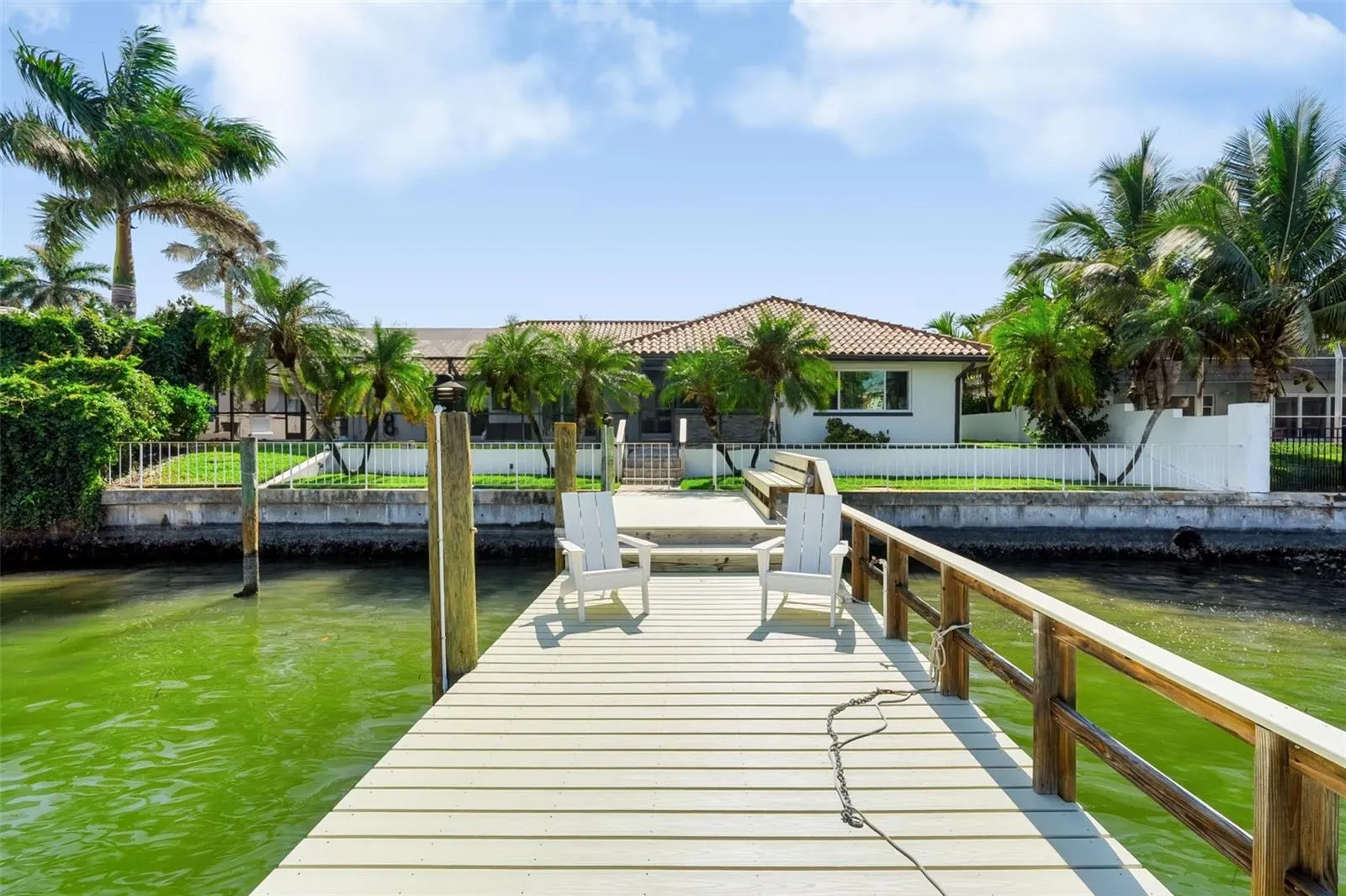 Trex decking - boat slip next to dock