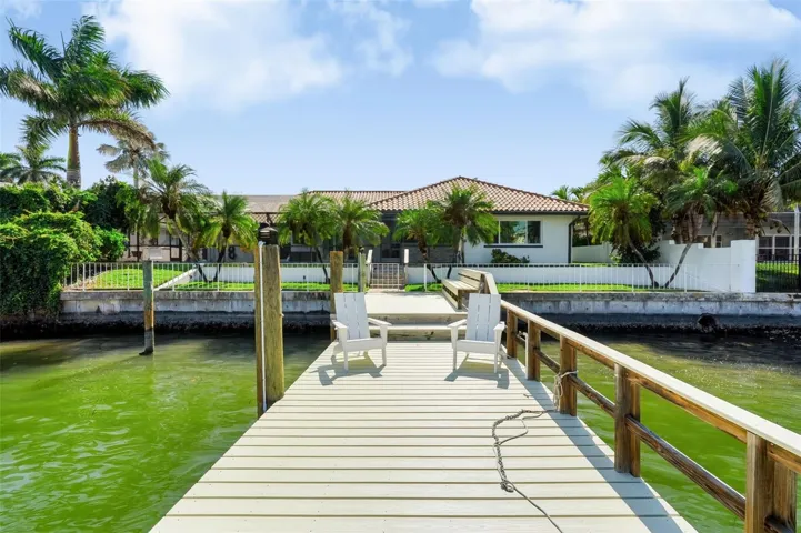 Trex decking - boat slip next to dock