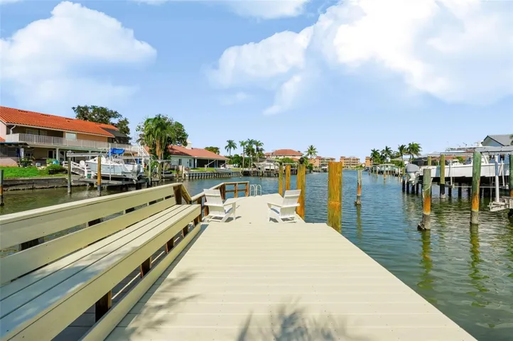 Trex decking - boat slip next to dock