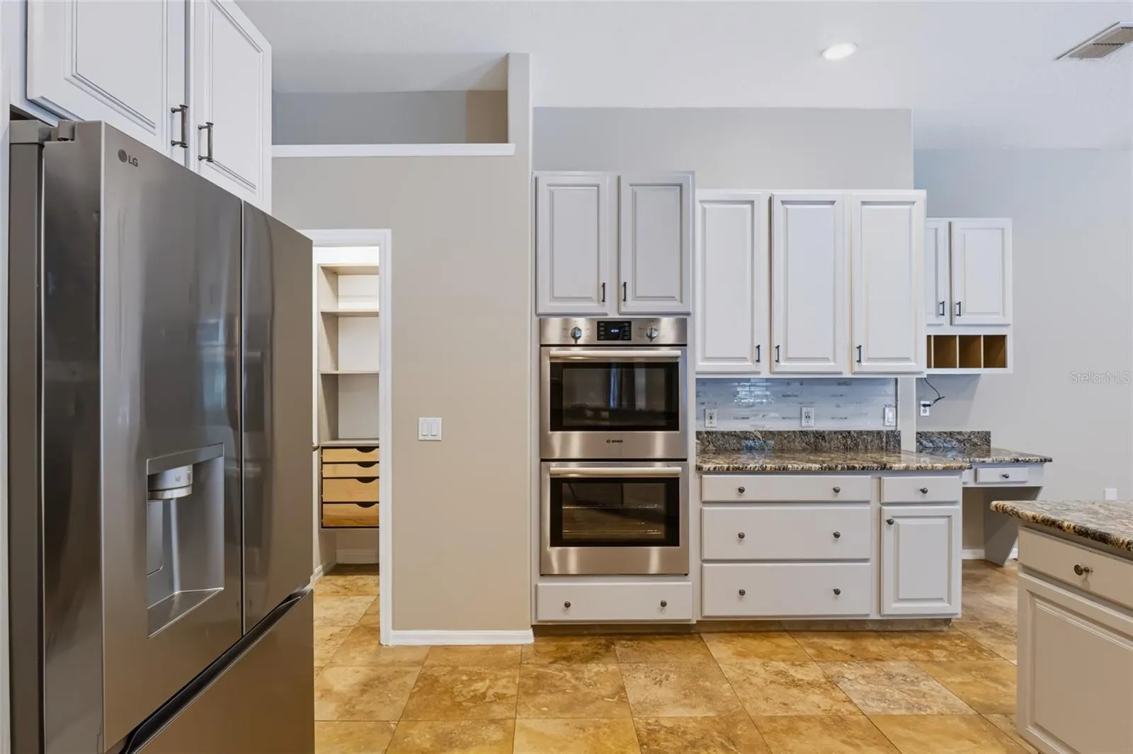 kitchen with double ovens