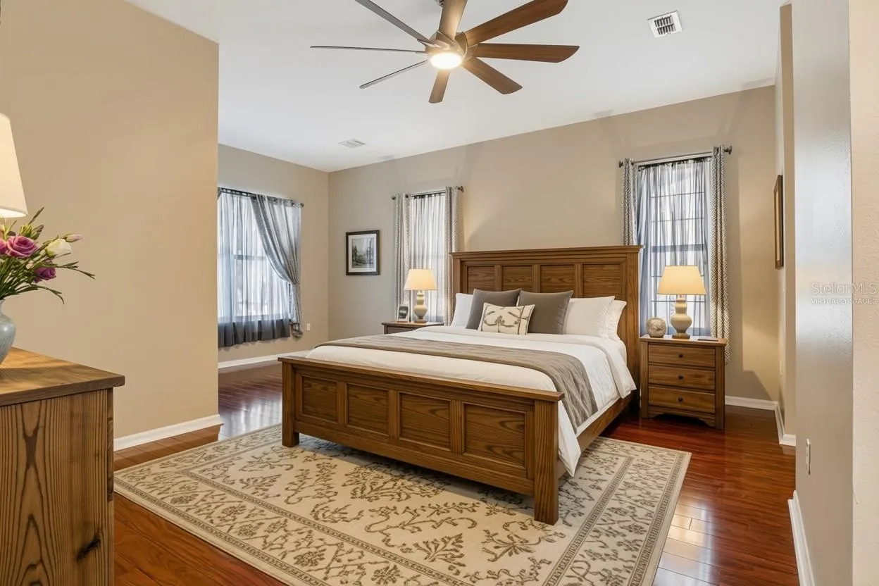 Virtually staged - Primary bedroom