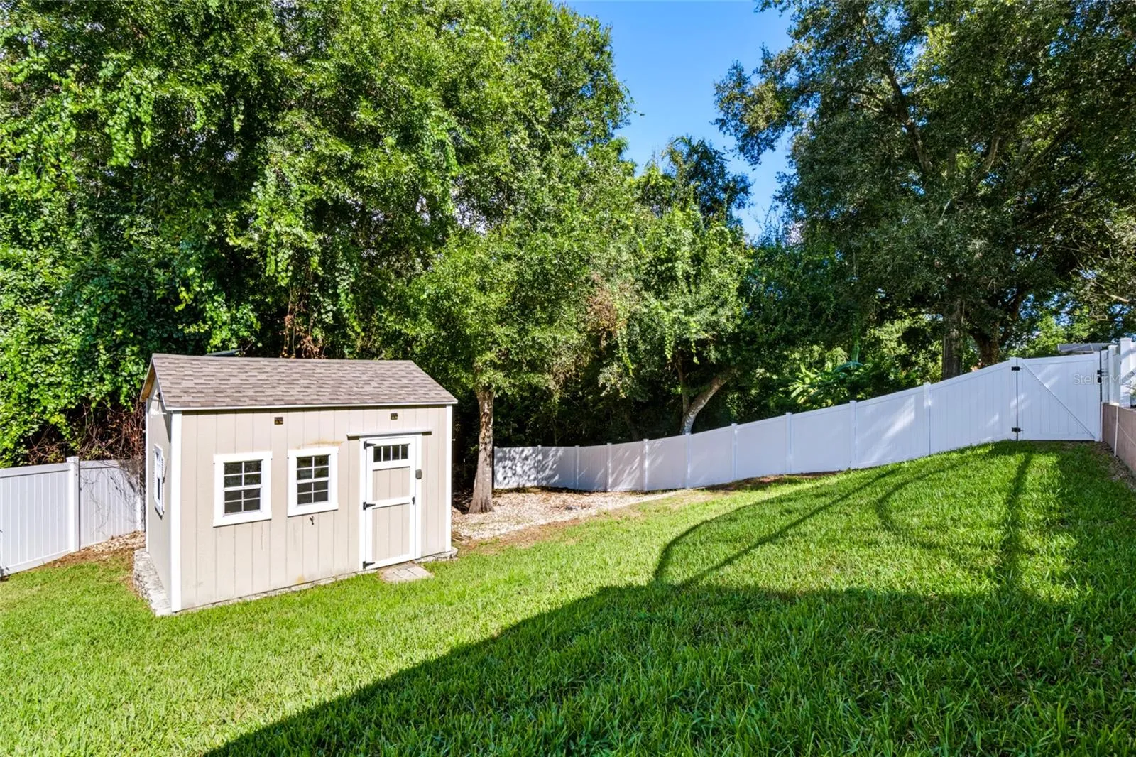 shed with solar panel