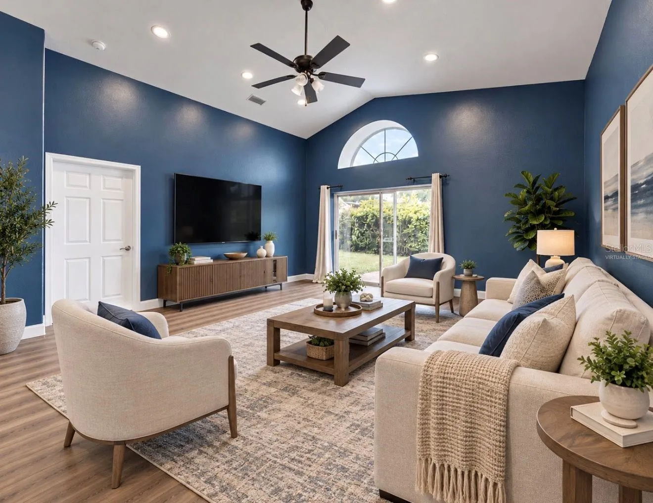 Virtually staged- Living Room