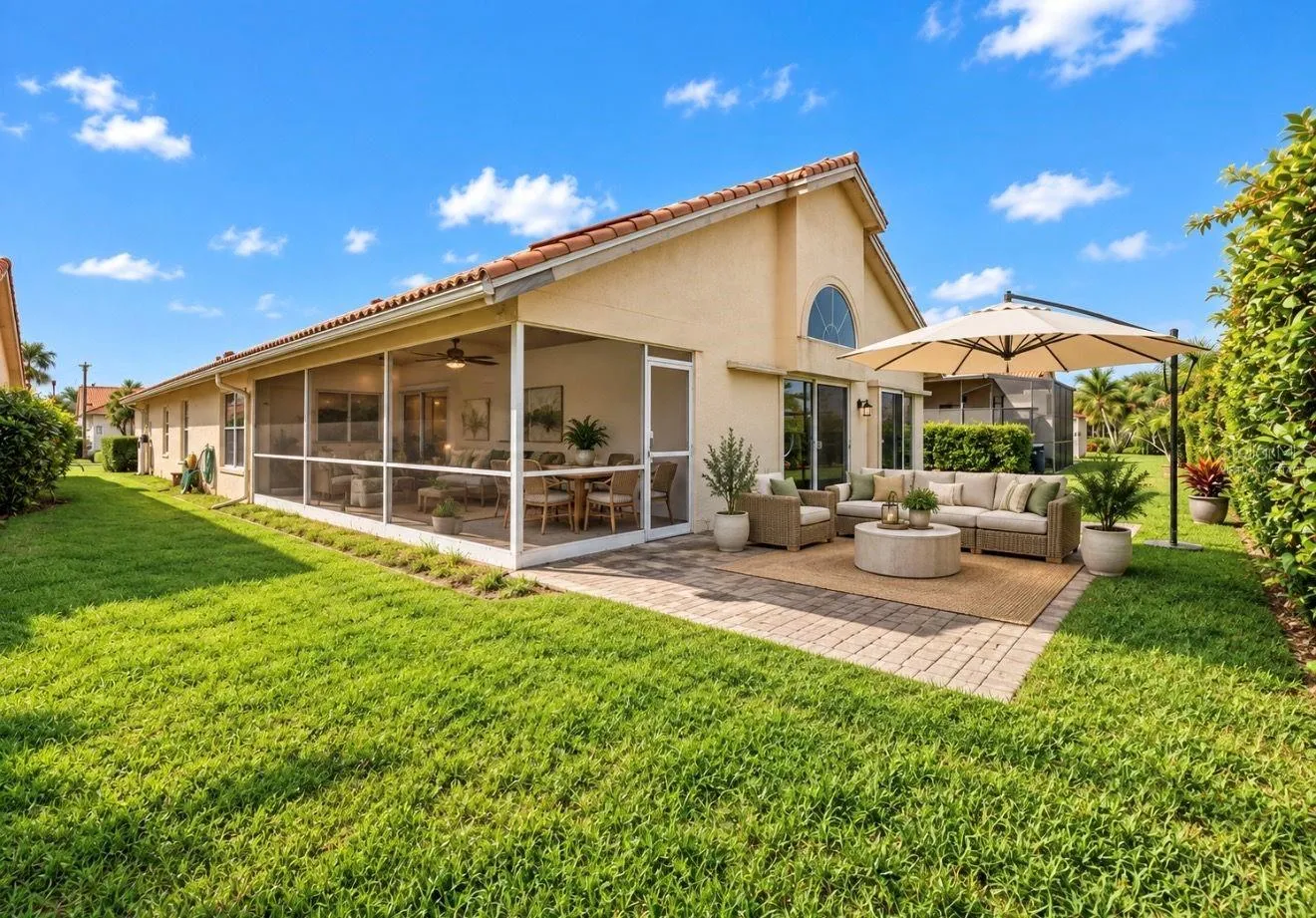 Virtually Staged Backyard
