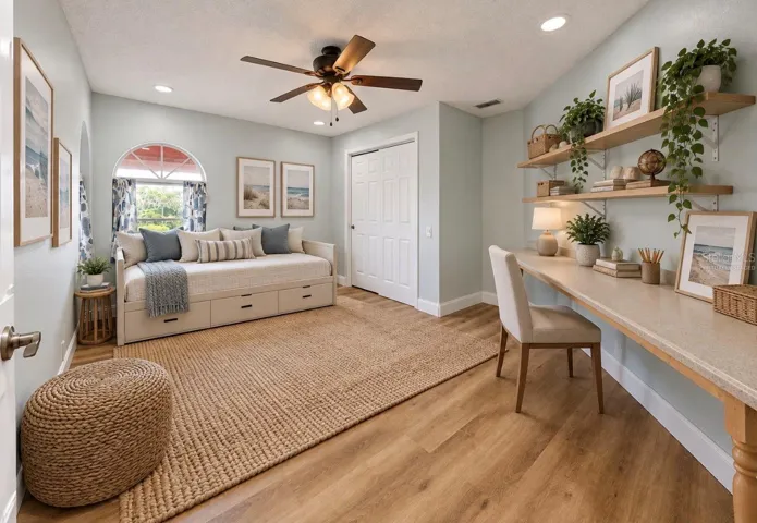 Virtually staged- 2nd Bedroom