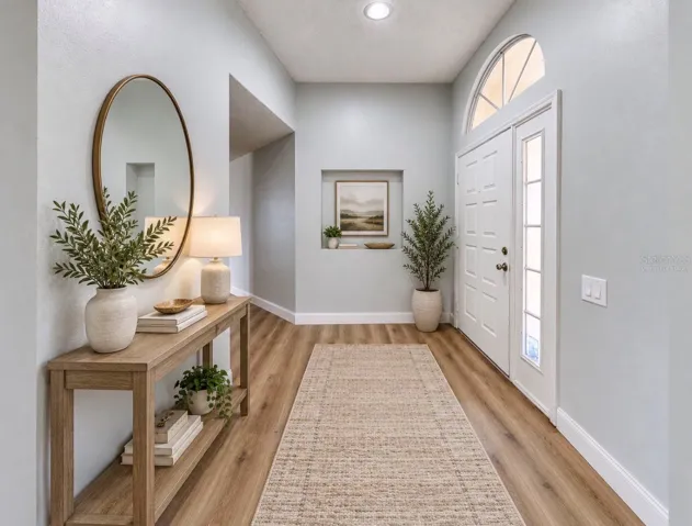 Virtually staged- entryway