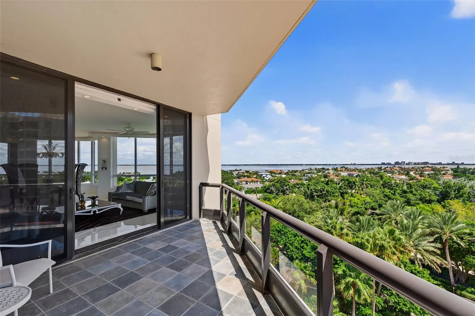 Southeast balcony view.