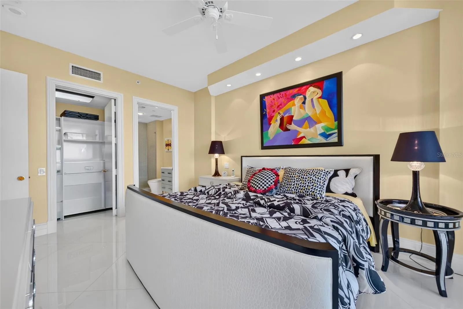 Guest bedroom 1 with closet and ensuite