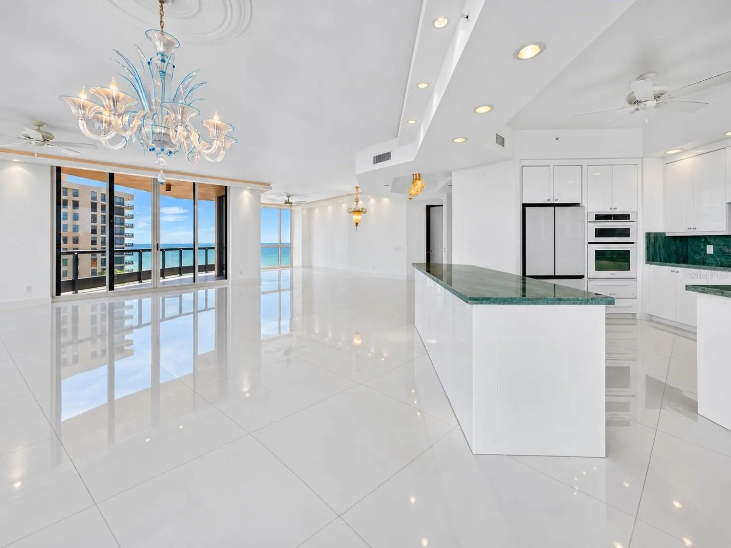 Virtually Vacant - kitchen, dining room and den