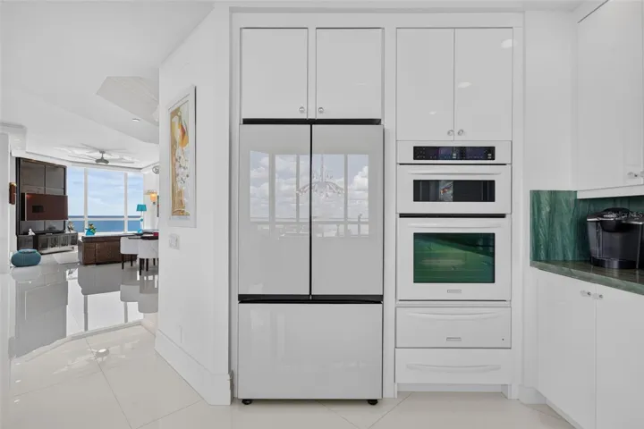Kitchen with slight den view