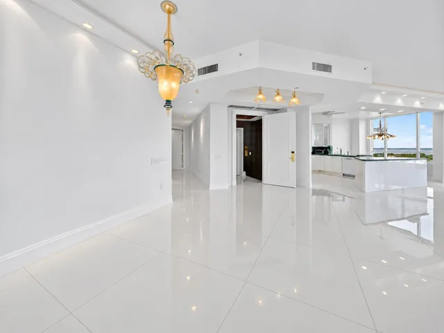 Den looking into living room and foyer