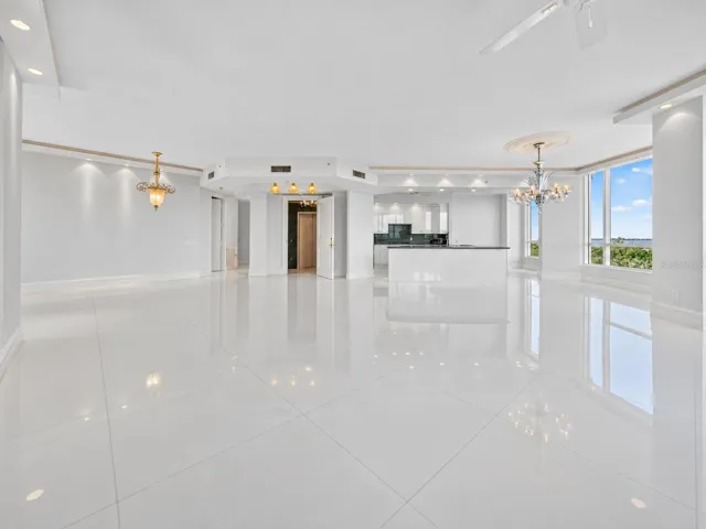 Virtually Vacant - living room, foyer, and dining room