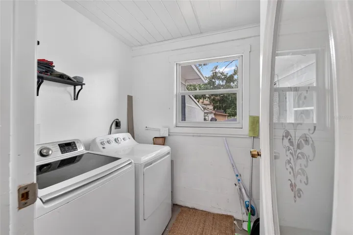 Inside home Utility room and storage