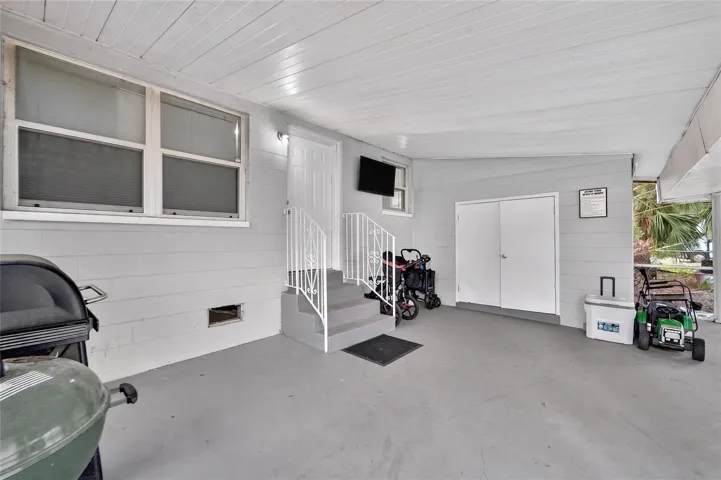 large screen patio