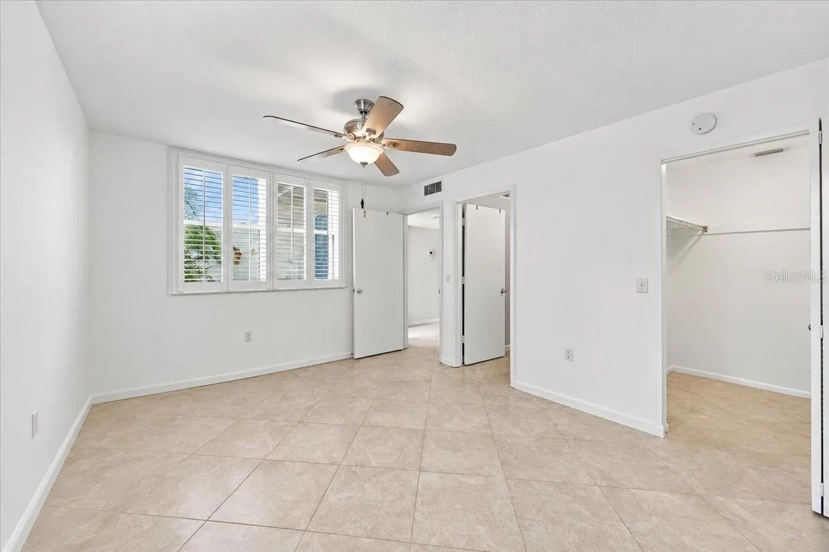 Second bedroom with walk-in closet