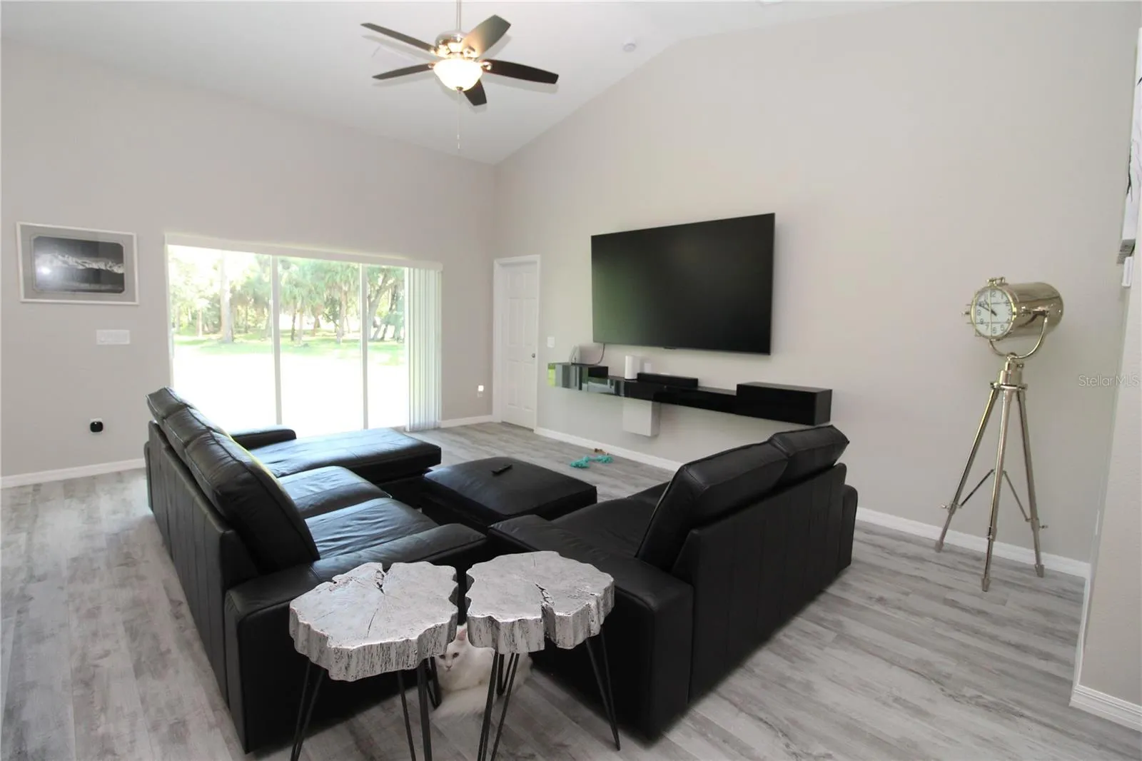 Living room... sliding glass doors out to your private covered lanai...