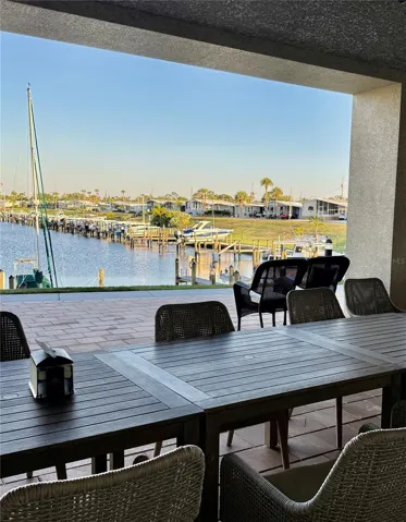 Waterway eating area