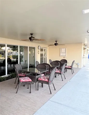 Outdoor area near community center