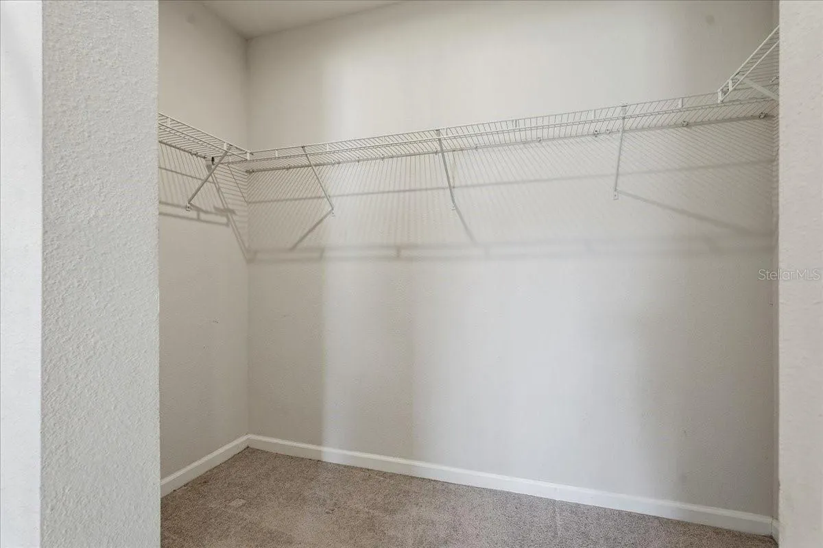 Primary walk in closet