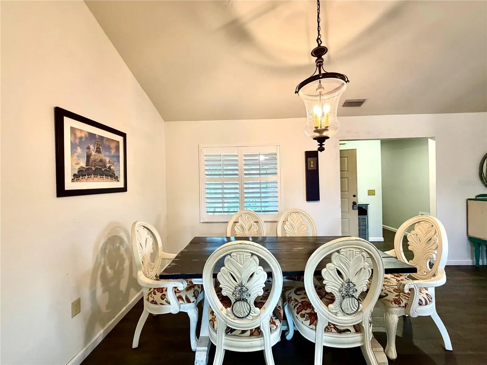 Spacious dining area, opening to the living area