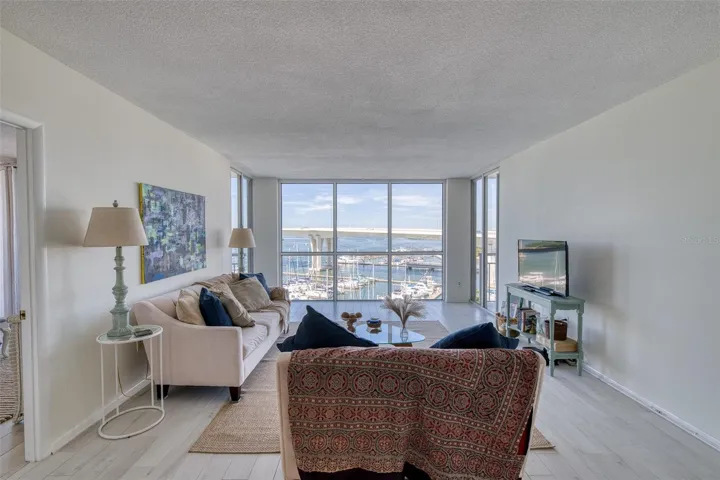 Living Room with floor to ceiling windows