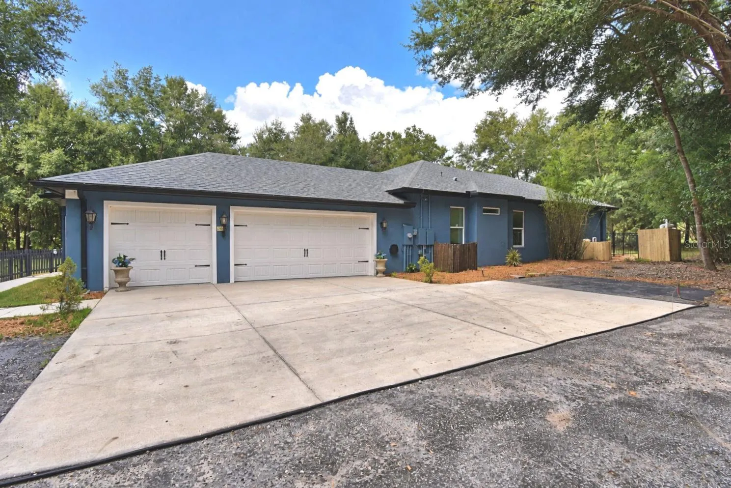 Virtually closed garage door