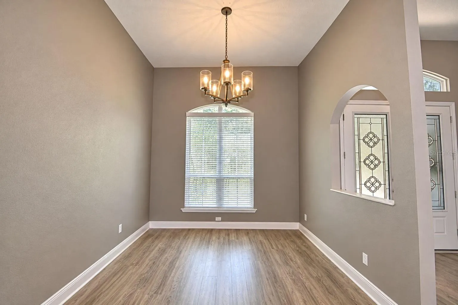 Virtually installed chandelier