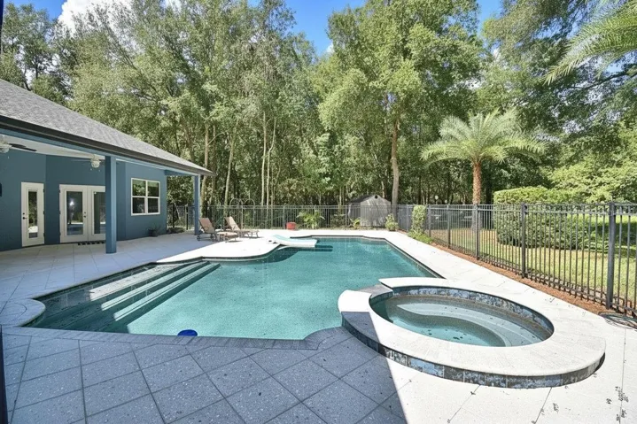 virtually cleaned pool area