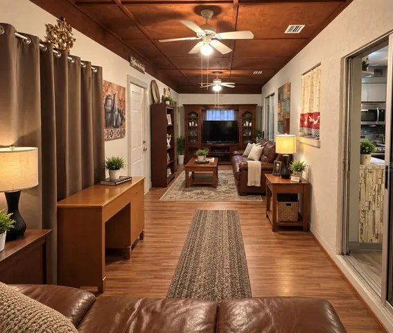 Family Room Virtually Staged