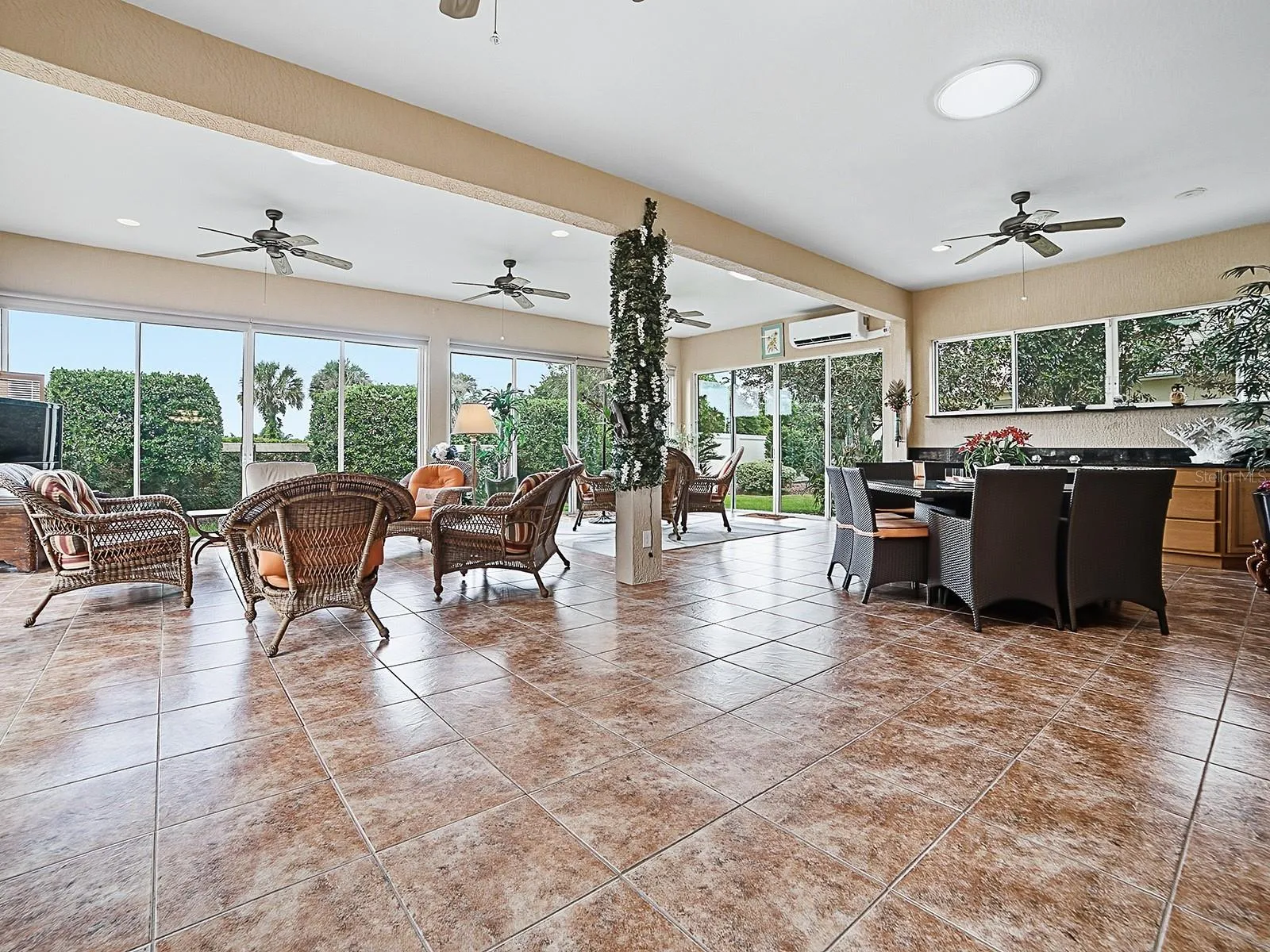 A GREAT PLACE FOR DINING, ENTERTAINING, OR JUST ENJOYING THE LOVELY LANDSCAPING AND PRIVACY.
