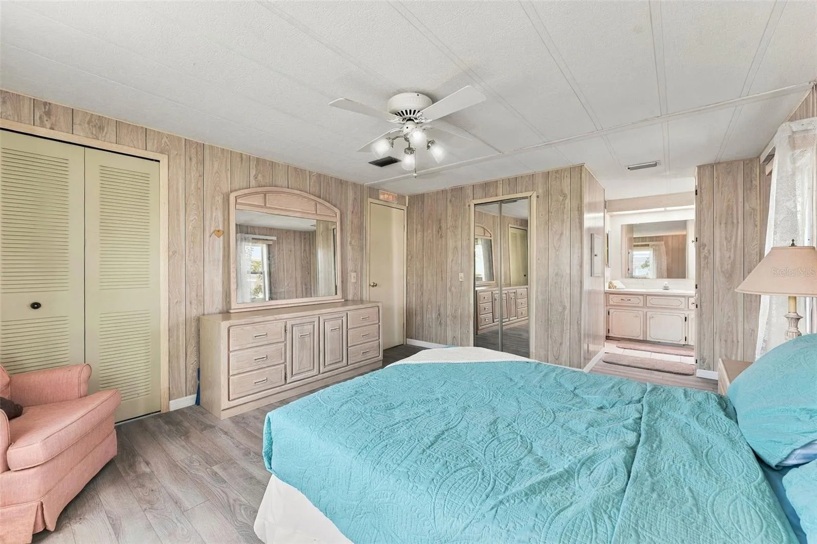 Primary bedroom with 2 closets
