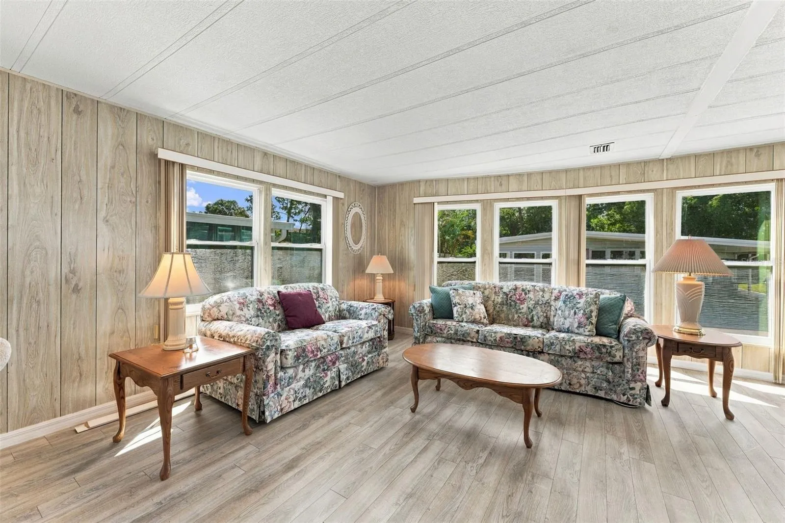 Living room is large and spacious, perfect to fit all your furniture
