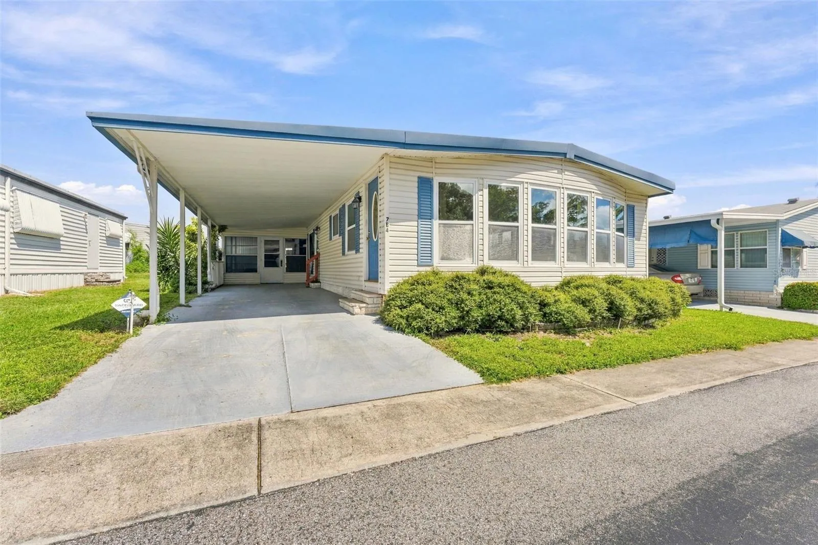 Excellent parking space and covered carport